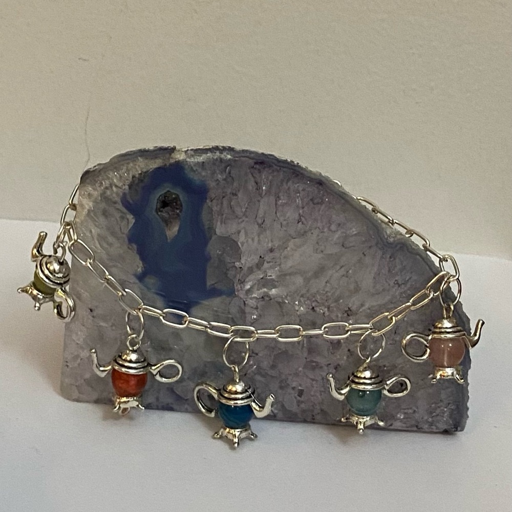 NEW teapot charm bracelet